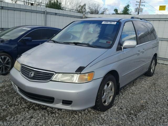 2HKRL18691H551464 - 2001 HONDA ODYSSEY EX SILVER photo 2