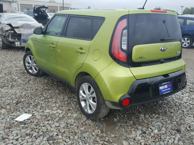 KNDJP3A56G7818958 - 2016 KIA SOUL + GREEN photo 3