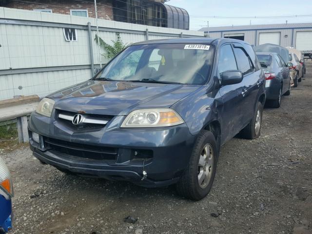 2HNYD18255H515933 - 2005 ACURA MDX GRAY photo 2