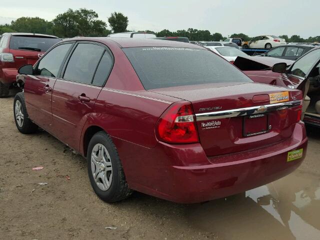 1G1ZS58F97F197032 - 2007 CHEVROLET MALIBU LS წითელი ფოტო 3