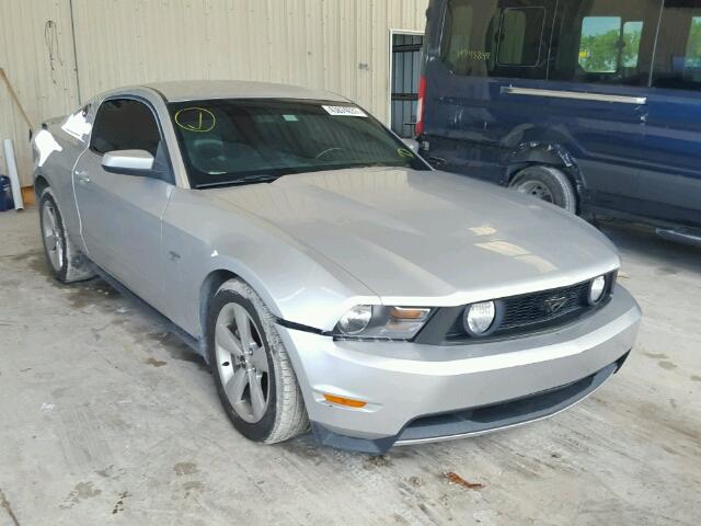 1ZVBP8CH0A5155816 - 2010 FORD MUSTANG GT SILVER photo 1