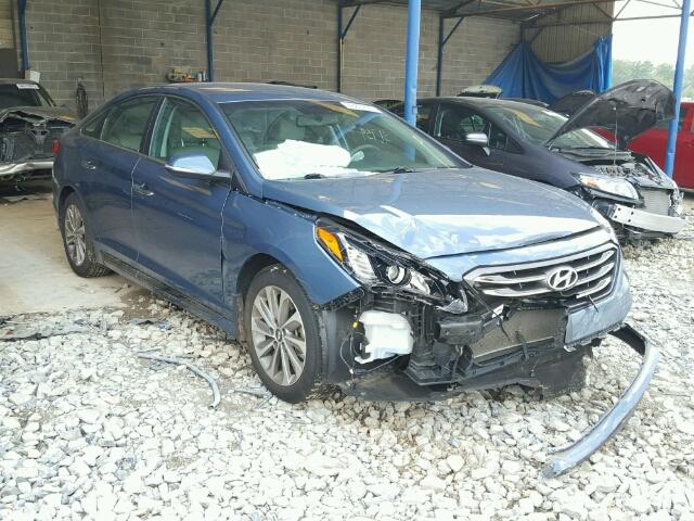 5NPE34AF1FH241181 - 2015 HYUNDAI SONATA SPO BLUE photo 1