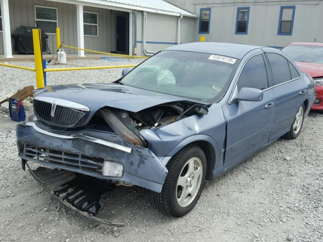 1LNHM87A9YY870245 - 2000 LINCOLN LS BLUE photo 2