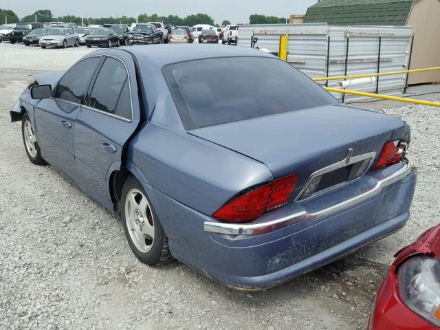 1LNHM87A9YY870245 - 2000 LINCOLN LS BLUE photo 3