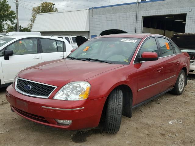 1FAFP27175G114386 - 2005 FORD FIVE HUNDR RED photo 2