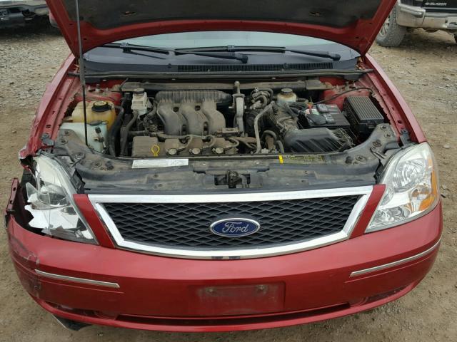 1FAFP27175G114386 - 2005 FORD FIVE HUNDR RED photo 7