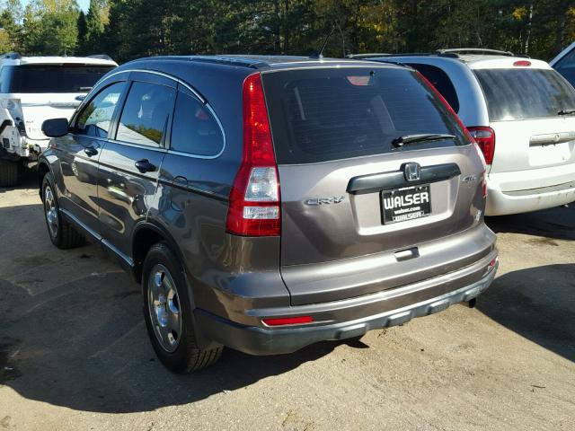 5J6RE4H34BL027163 - 2011 HONDA CR-V LX WHITE photo 3