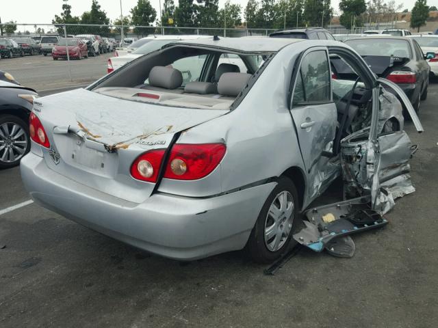 1NXBR32E07Z779357 - 2007 TOYOTA COROLLA SILVER photo 4