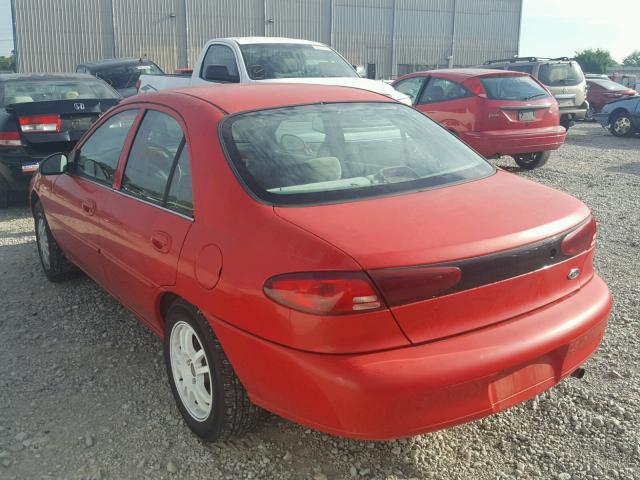 3FAFP13P91R125820 - 2001 FORD ESCORT RED photo 3