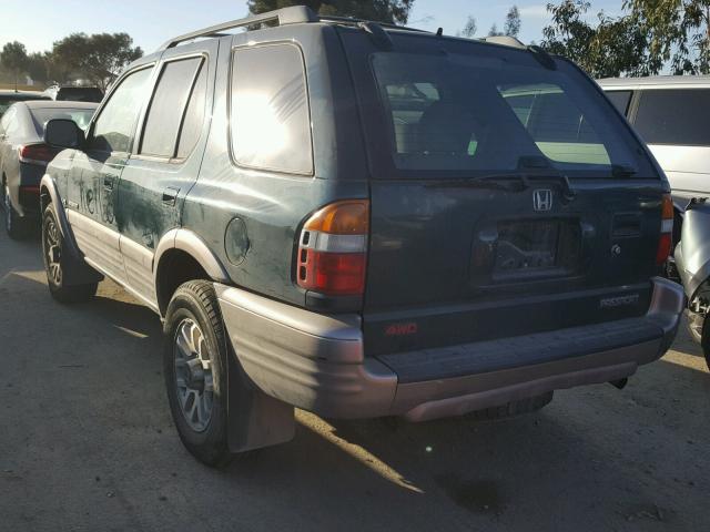 4S6DM58WXY4419802 - 2000 HONDA PASSPORT E GREEN photo 3