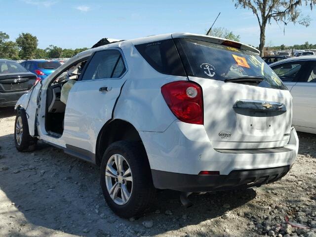 1GNALBEK3DZ119476 - 2013 CHEVROLET EQUINOX LS WHITE photo 3