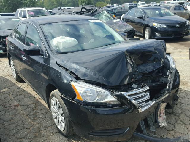 3N1AB7AP1EY335920 - 2014 NISSAN SENTRA S BLACK photo 1