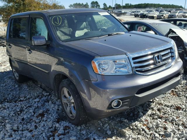 5FNYF3H5XEB018498 - 2014 HONDA PILOT EXL GRAY photo 1