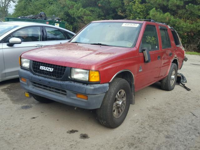 4S2CK58V5T4337768 - 1996 ISUZU RODEO S RED photo 2