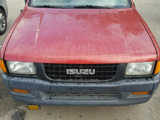 4S2CK58V5T4337768 - 1996 ISUZU RODEO S RED photo 7