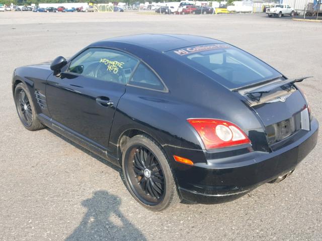 1C3AN59L85X036750 - 2005 CHRYSLER CROSSFIRE BLACK photo 3