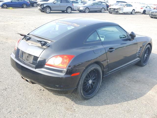 1C3AN59L85X036750 - 2005 CHRYSLER CROSSFIRE BLACK photo 4