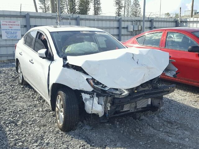 3N1AB7AP9HY211124 - 2017 NISSAN SENTRA S WHITE photo 1