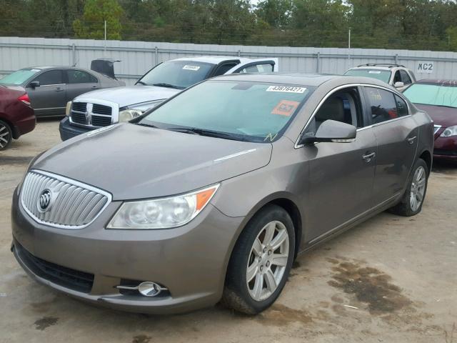 1G4GC5EG9AF178735 - 2010 BUICK LACROSSE C GRAY photo 2