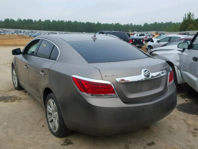 1G4GC5EG9AF178735 - 2010 BUICK LACROSSE C GRAY photo 3