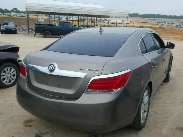 1G4GC5EG9AF178735 - 2010 BUICK LACROSSE C GRAY photo 4