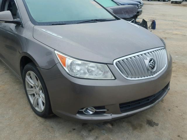 1G4GC5EG9AF178735 - 2010 BUICK LACROSSE C GRAY photo 9