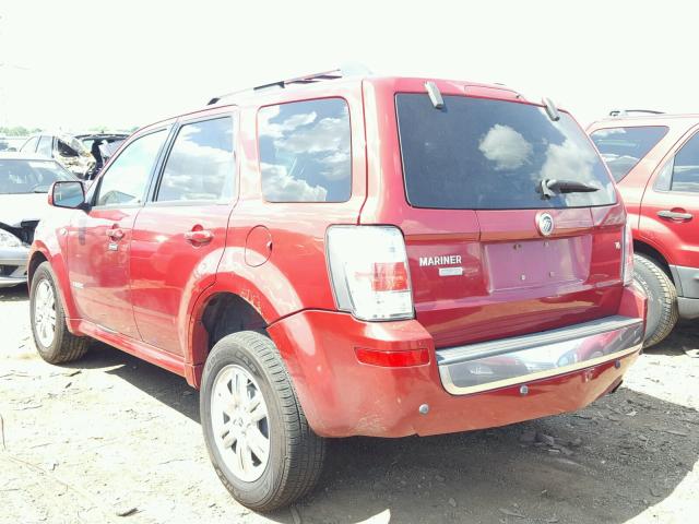 4M2CU87188KJ42668 - 2008 MERCURY MARINER PR RED photo 3