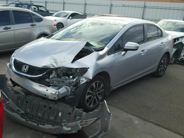 19XFB2F89EE060998 - 2014 HONDA CIVIC EX ვერცხლისფერი ფოტო 2