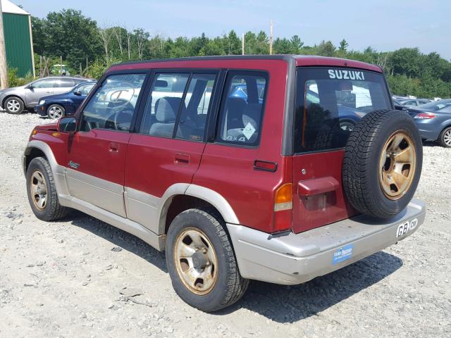 JS3TD21VXT4104971 - 1996 SUZUKI SIDEKICK S RED photo 3