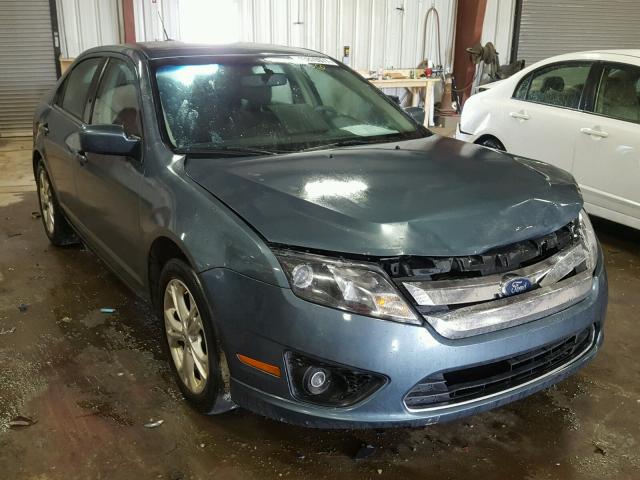 3FAHP0HA4CR162672 - 2012 FORD FUSION SE BLUE photo 1