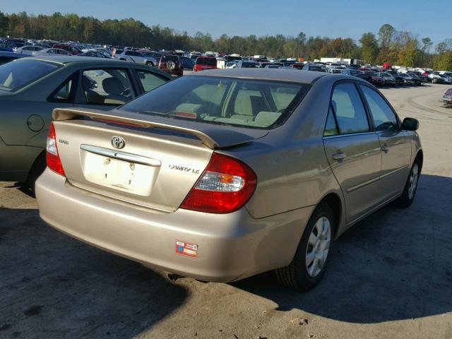 4T1BE32K84U307470 - 2004 TOYOTA CAMRY LE GOLD photo 4