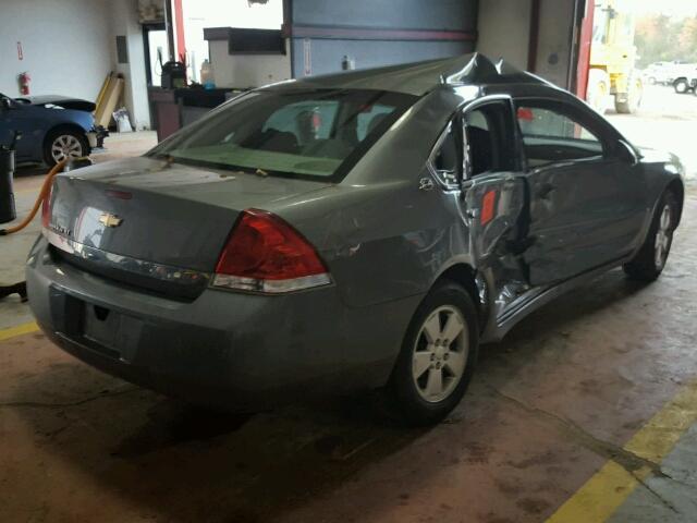 2G1WT55N489147631 - 2008 CHEVROLET IMPALA LT SILVER photo 4