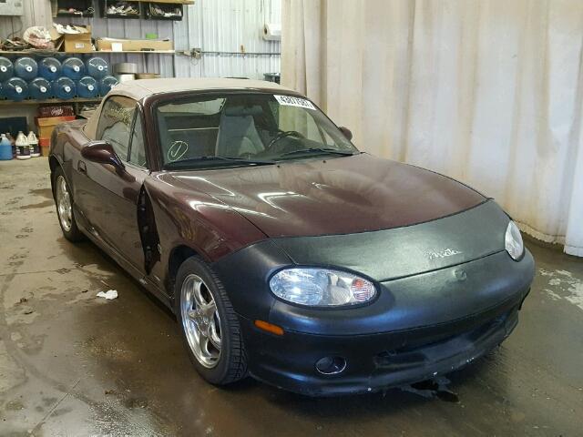 JM1NB3530Y0145295 - 2000 MAZDA MX-5 MIATA MAROON photo 1