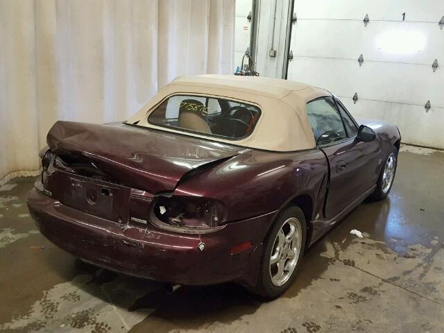 JM1NB3530Y0145295 - 2000 MAZDA MX-5 MIATA MAROON photo 4