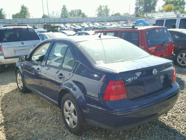 3VWSK69M63M104096 - 2003 VOLKSWAGEN JETTA GLS BLUE photo 3