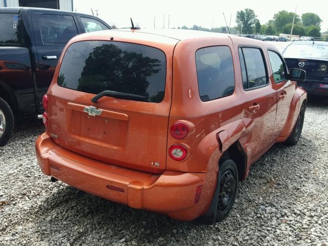 3GNDA13D48S619781 - 2008 CHEVROLET HHR LS ORANGE photo 4