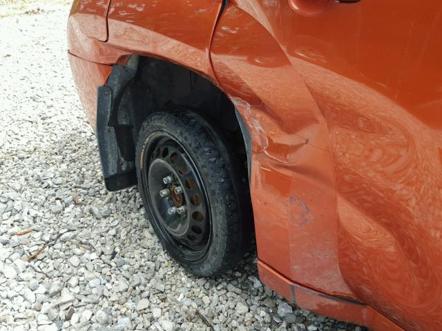 3GNDA13D48S619781 - 2008 CHEVROLET HHR LS ORANGE photo 9
