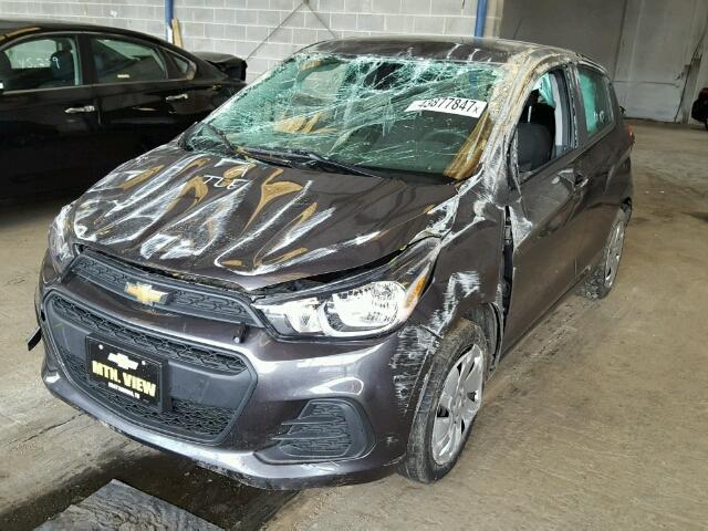 KL8CB6SA5GC614009 - 2016 CHEVROLET SPARK LS GRAY photo 2