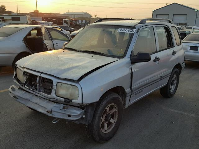 2CNBJ13CXY6942797 - 2000 CHEVROLET TRACKER GRAY photo 2