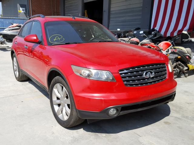 JNRBS08W73X000164 - 2003 INFINITI FX45 RED photo 1