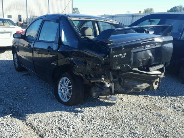 1FAFP34N07W226727 - 2007 FORD FOCUS ZX4 BLACK photo 3