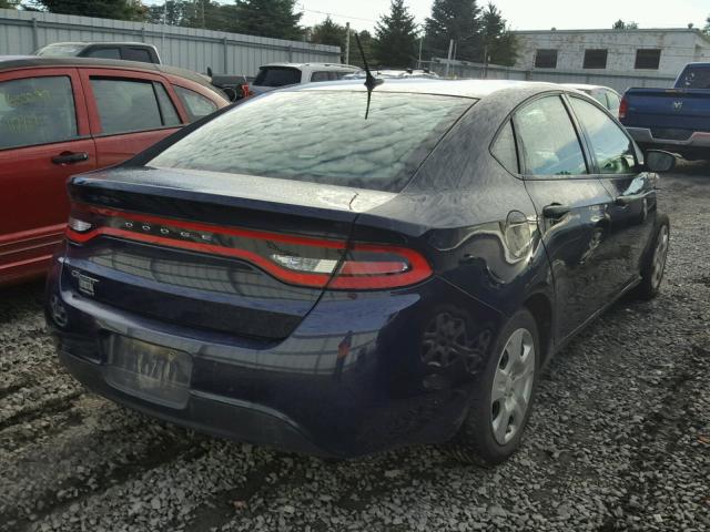 1C3CDFAA8DD198406 - 2013 DODGE DART SE BLUE photo 4