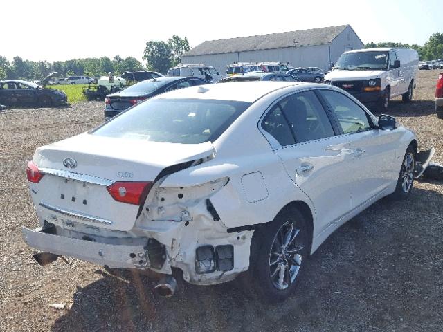 JN1EV7AR6HM838229 - 2017 INFINITI Q50 PREMIU WHITE photo 4