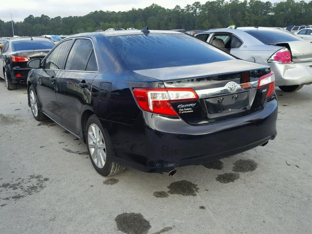 4T1BK1FK3CU523023 - 2012 TOYOTA CAMRY SE BLACK photo 3