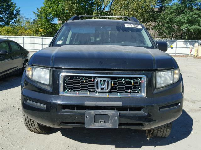 2HJYK16317H518236 - 2007 HONDA RIDGELINE BLACK photo 9