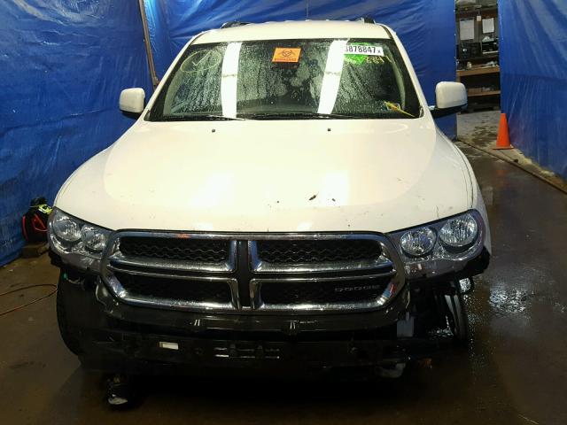 1C4RDJDG0CC153070 - 2012 DODGE DURANGO CR WHITE photo 9