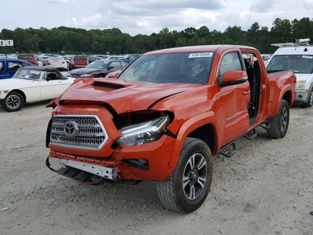 5TFDZ5BN0G005391 - 2016 TOYOTA TACOMA DBC ORANGE photo 2