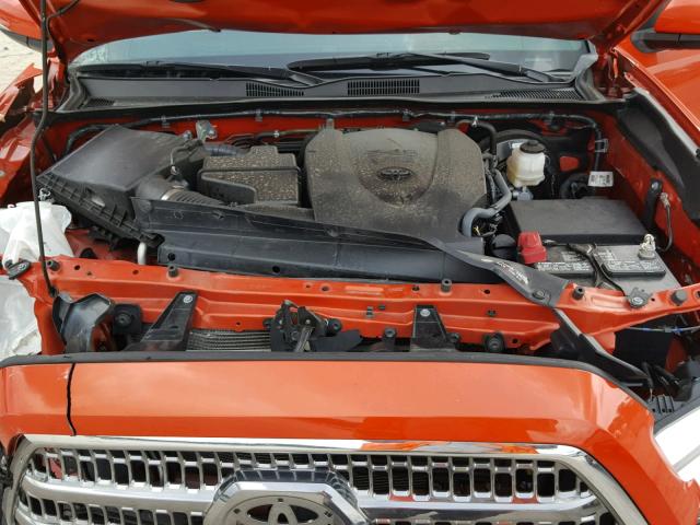 5TFDZ5BN0G005391 - 2016 TOYOTA TACOMA DBC ORANGE photo 7