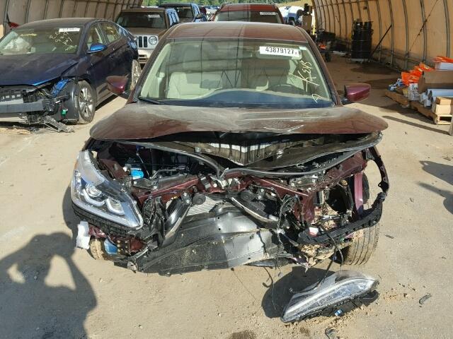 1HGCR2F30GA224648 - 2016 HONDA ACCORD LX BURGUNDY photo 9