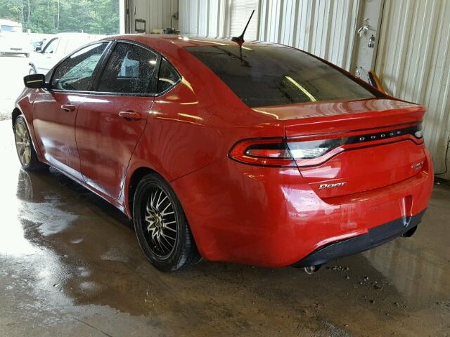 1C3CDFBH8DD198465 - 2013 DODGE DART SXT RED photo 3